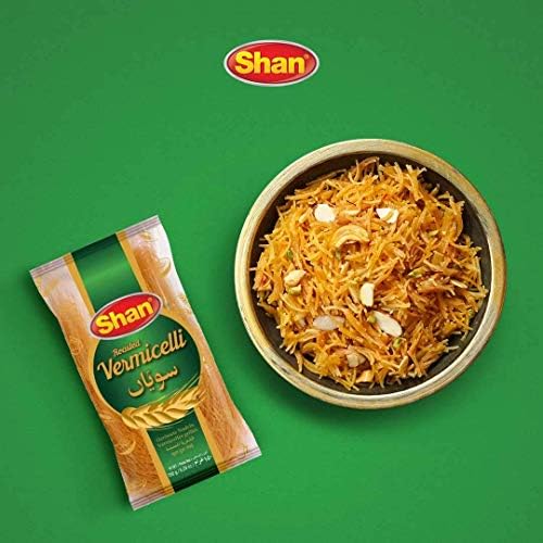Shan - Roasted Vermicelli, 5.29 oz (150g), Traditional Taste, Easy to Cook, Vegetarian (Pack of 3)