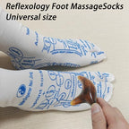 Acupressure Reflexology Socks with 8pcs Amber Massage Tools,Foot Relief and Massage Sticks Acupressure Reflexology Chart Socks with Trigger Points Tools,Women and Men Socks