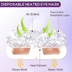 XPCARE 32 Pack Steam Eye Masks for Dry Eyes, SPA Warm Sleep Eye Mask, Disposable Heated Eye Mask for Dark Circles, Puffy Eyes, Relief Stress Eye Fatigue(Lavender)