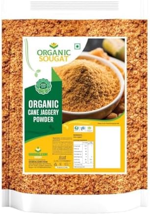 1lb (16 oz) Jaggery Powder Jar Natural Sweetener, Perfect for Cooking and Baking | Unique Sugar Substitute| Product of India