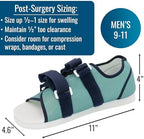 DMI Post Op Shoe, Surgical Walking Shoe or Walking Boot for Foot Pain, Broken Foot or Toes, Lightweight with Adjustable Straps, Universal Left or Right Foot, 1 Each, Shoe Size Men's 9-11