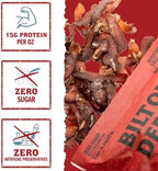 Biltong Depot Original Beef Biltong Slices with Fat – 1lb (16oz) | Air-Dried Beef Jerky Snack | High Protein | Zero Sugar | Keto & Paleo Friendly | Gluten Free | No Artificial Preservatives | No MSG