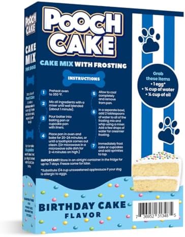 Pooch Cake Dog Birthday Cake Mix, Birthday Cake Flavor with Sprinkles
