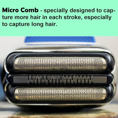 21B Series 3 Replacement Head for Braun Electric Shaver, S3 Wet and Dry Replacement Head Compatible with Braun Series 3 Foil and Cutter 300s, 310s, 3010BT (1 Count)