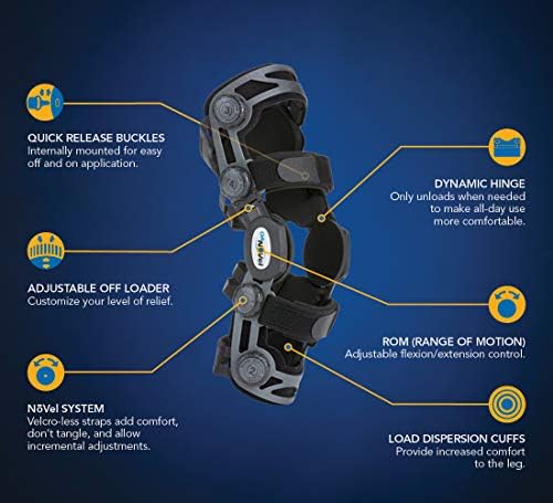 United Ortho 301262-05 Medial Osteoarthritis Knee Brace, Left Leg, Medium