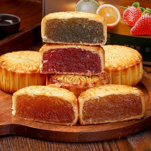 Moon cakes,Moon Pies Filled with Rich and Flavorful Ingredients, Perfect for Celebrating Festival, MoonCake,Chinese Food