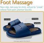 Acupressure Massage Slippers Acupressure Foot Massager Shoes Reflexology Sandals Gift for Men Women Reduce Feet Neuropathy Pain Relief and Tension (Pink,US Women 8-9/ Men 6.5-7.5)
