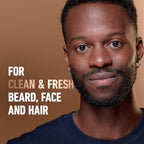 King C. Gillette Beard Wash,Mens Face Wash,11 oz,Infused with Argan Oil and Avocado Oil to Cleanse Hair and Skin,(Pack of 2)