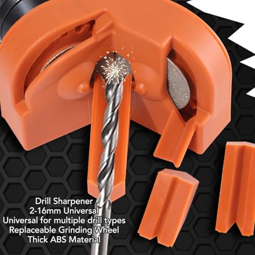 Multipurpose Drill Bit Grinding Sharpener, Drill Bit Sharpener for All Bits, ABS Professional Electric Drill Bit Sharpener Portable Drill Bit Sharpener, Drill Grinder Grinding