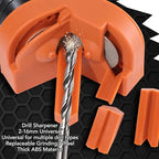 Multipurpose Drill Bit Grinding Sharpener, Drill Bit Sharpener for All Bits, ABS Professional Electric Drill Bit Sharpener Portable Drill Bit Sharpener, Drill Grinder Grinding
