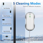 Tosima W5 Window Cleaning Robot, Dual Direction Auto-Spray Smart Window Cleaner with Triple Safety System, Smart Navigation, Remote Control, for All Smooth Surfaces, with 8 Rags, White Robotic Vacuums