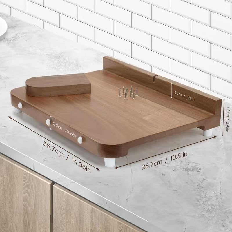 Adaptive One Handed Cutting Board with Peeler,Bread Stops & Steel Spikes - Handicap Kitchen Tools - Perfect for Amputees,Stroke Victims,Elderly - Handicapped Kitchen Board