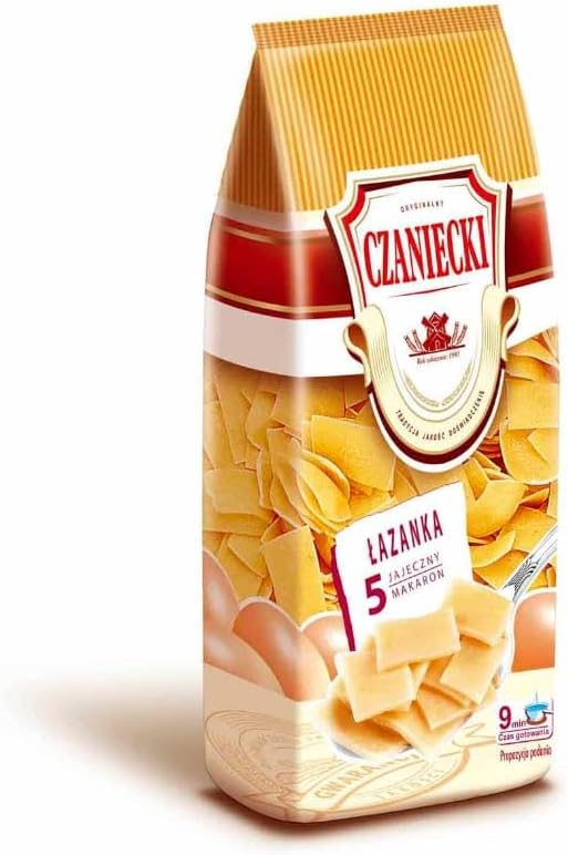 Czaniecki Pasta 5 Eggs (3 - PACK (3 x 250g), Square (Lazanka))