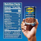BUSH'S BEST Canned Blackeye Peas, Source Of Plant Based Protein And Fiber, Low Fat, Gluten Free, 15.8 oz
