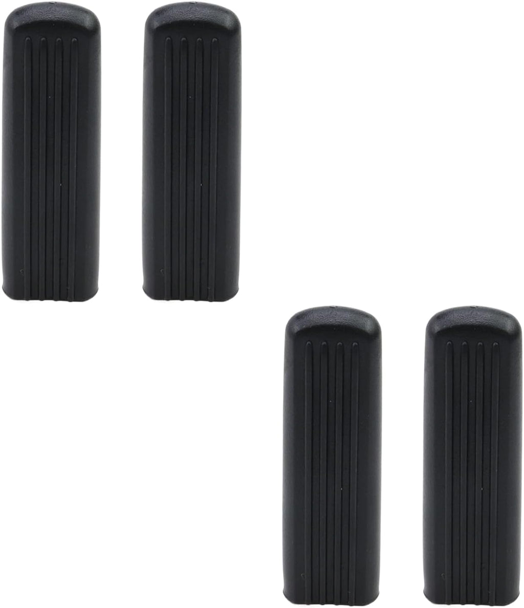 4Pcs Wheelchair Brake Handle Cover Flat Rollators Brake Cover Wheel Chair Brake Grip Replacement, Black