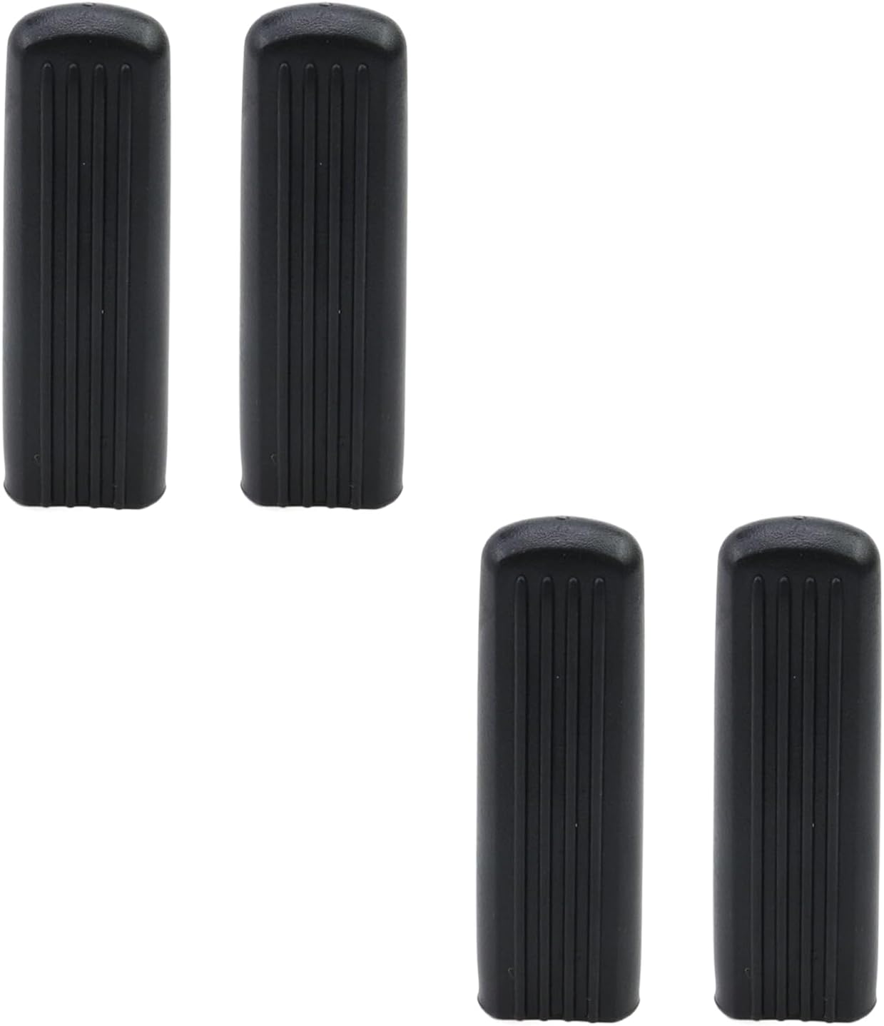 4Pcs Wheelchair Brake Handle Cover Flat Rollators Brake Cover Wheel Chair Brake Grip Replacement, Black