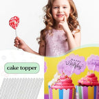 Zopeal 200 Pcs Acrylic Lollipop Sticks Clear Cake Pops Rods Cake Topper Candy Cupcake Treat Stick for Wedding Chocolate Cookie Dessert Handmade DIY Crafts Party Decor Gardening(6 x 0.12 Inches,Clear)