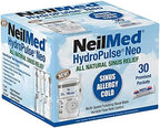 NeilMed HydroPulse Neo. Multi-Speed Electric Pulsating Nasal Sinus Irrigation System with 30 Sinus Rinse Premixed Packets.
