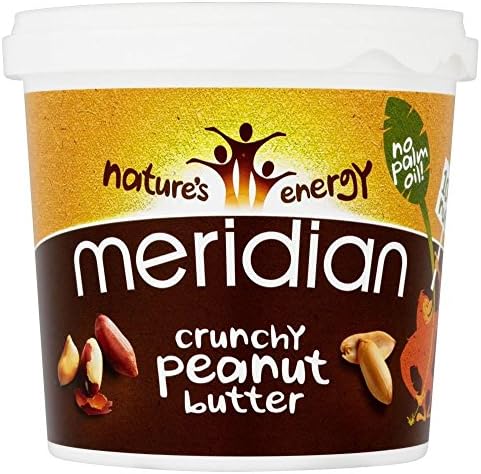 Meridian Foods Crunchy Peanut Butter No Added Sugar & No Added Salt (1Kg) - Pack of 2