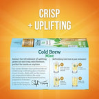 Twinings Cold Brewed Iced Tea - Mint Flavored Green Tea with Peppermint Leaves, Caffeinated Green and Black Tea Extracts, Unsweetened Cold Brew Tea Bags Individually Wrapped, 20 Count