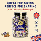 Walkers Nonsuch English Milk Chocolate Toffee Eclairs Jar, Whole Milk & Butter Toffee Sweets – Traditional British Chewy Candy Gift, Gluten Free, Imported from UK, 44.09 oz (1.25 kg)