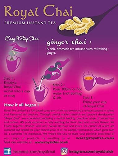 Royal Chai - Premium Instant Tea - Ginger (unsweetened) 180g