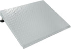 Height Adjustable Door Ramp, Door ramp for 3”, 5” to 7.5” Threshold or Steps, Heavy Duty Door ramp for Wheelchairs Walkers Scooters(27.6" L*37.4" W, Alloy Steel, Max 800LBs)