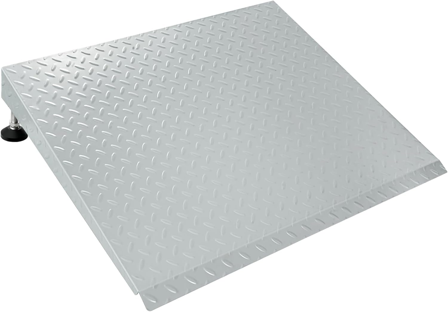 Height Adjustable Door Ramp, Door ramp for 3”, 5” to 7.5” Threshold or Steps, Heavy Duty Door ramp for Wheelchairs Walkers Scooters(27.6" L*37.4" W, Alloy Steel, Max 800LBs)