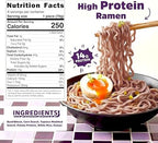 High Protein Ramen noodles (14g) high protein noodles. Gluten free ramen noodle (6 packs) healthy low sodium plain noodle.