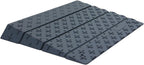 Plastic Slip-Resistant Modular Threshold Ramp - Universal Access Ramp for Wheelchairs, Scooters, Walkers & Safe Pedestrian Passage (4 inch)