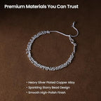 ARSIS Mix & Match 18K Gold Plated Chain Bracelet for Women, Herringbone Bracelet for Women, Adjustable Link Chain Bracelet Jewelry Gift for Mother's Day, Wife, Birthday