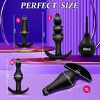 Silicone Anal Plug Set 5 PCS Training Kit Butt Plug Anus from Beginners to Advanced Player for Comfortable Long-Term Wear, Sex Toys for Couples