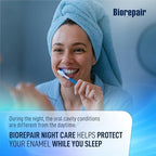 BIOREPAIR Intensive Night Care - Hydroxyapatite Toothpaste with Xylitol & Zinc PCA, Fluoride Free Toothpaste, Helps Maintain Hygiene & Reduce Plaque Build-Up at Night, Oral Care 3.46Oz Made in Italy