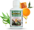 Deca Aloe – Father Zago’s Supreme Immune Health Formula – Aloe Arborescens Juice with Raw Unpasteurized Honey – Immune System Support – 16 oz Bottles – Pack of 4