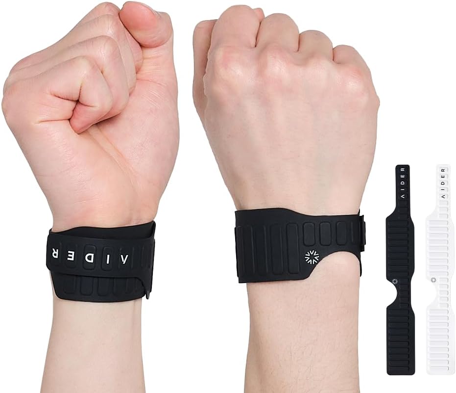 Aider MagGrip Waterproof Wrist Brace – Magnetic Strap, Quick Wear, Free Size, Fits Left & Right – Pain Relief for TFCC, CTS, Carpal Tunnel, Injury Recovery (Black)