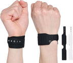 Aider MagGrip Waterproof Wrist Brace – Magnetic Strap, Quick Wear, Free Size, Fits Left & Right – Pain Relief for TFCC, CTS, Carpal Tunnel, Injury Recovery (Black)