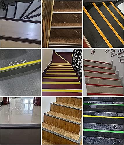 Doorway Uneven Floor Transition Strip, Rubber Floor Transition Strip Edge Trim for Entry, Lightweight T-Molding Threshold Strips, Wood to Carpet Thresholds Reducer, Easy to Install