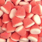 Vidal Strawberry Gummi Drops Candy, Pink and White, 2.2 Pounds