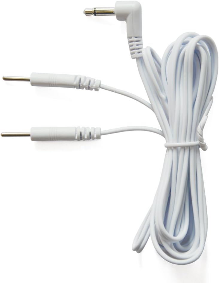 10pcs/lot DC 3.5mm Electrode Wires Tens EMS Machine 2-pin Cables Standard Connection 3.5mm Reusable 2mm Plug in Long-Life Massage Machine