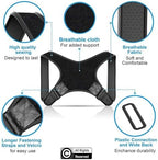 POAGL Adjustable Posture Corrector Brace for Men – Universal Fit Upper Back, Shoulder & Clavicle Support, Helps Improve Posture & Relieve Neck, Shoulder & Back Pain (Patented Design)
