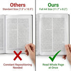 DOITOOL Large Magnifying Sheet for Reading, 3X Full A4 Page Magnifier (11.7" x 8.2"), Flat Fresnel Lens Book Magnifiers for Seniors, Optical Aid for Small Print & Aging Eyes