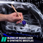 VIKING Car Detailing Brush Set for Car Cleaning Kit, Super-Soft Bristles for Exterior Detail, Includes Small, Medium, and Large Diameter Brush Heads, 3 Pack, Blue