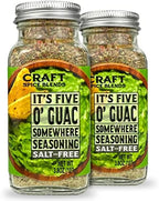 Craft Spice Blends It's Five O'Guac Somewhere Seasoning 2 Pack | All Natural | Sugar Free | Salt Free | Keto | Zero Calories