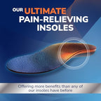 Dr. Scholl’s Advanced Pain Relief Insoles for Men Women, Heavy Duty Orthotics Inserts for Work Shoes & Boots, Plantar Fasciitis & Arch Support, Flat Feet, Shock-Absorbing, Supports up to 340 lbs