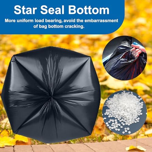 20 Gallon Heavy Duty Trash Bags (100 Count) 1.2 MIL THICK with Twist Ties Compatible with Rubbermaid Brute & Winco & Behren 20 Gallon Round Trash Can Extra Large Sturdy & Tear-Resistant