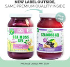 Wildcrafted Irish Sea Moss Gel | Made in USA | Rich in Vitamins & Minerals | Sea Moss Gel Raw | Nutritional Supplement | Elderberry (16 oz)