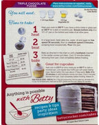 Betty Crocker Super Moist Cake Mix Triple Chocolate Fudge 15.25 oz Box (Pack of 2)