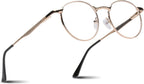 2SeeLife Round Metal Wire Rimmed Reading Glasses for Men & Women – Medium–Wide Fit, Durable, Spring Hinges, Premium Readers, Gold, +1.50