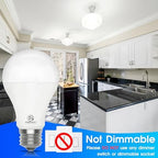 Energetic 6 Pack 150 Watt Light Bulb, 2600LM Super Bright, A21 LED Bulb, Daylight 5000K, High Lumens LED Bulb, Non-Dimmable, E26 Standard Base, Damp Rated, UL Listed