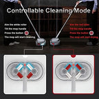 REECOO Cordless Electric Spin Mop Power Mop with 4 Floor Scrubber Pads/Automatic Cleaning Bucket/Water Sprayer,Lightweight & Rechargeable,Suitable for Wooden, Marble, Tile, Hardwood Floor.